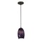 Access Lighting Chianti, LED Pendant, Oil Rubbed Bronze Finish, Purple Swirl Glass 28078-3C-ORB/PLS - alternate 1